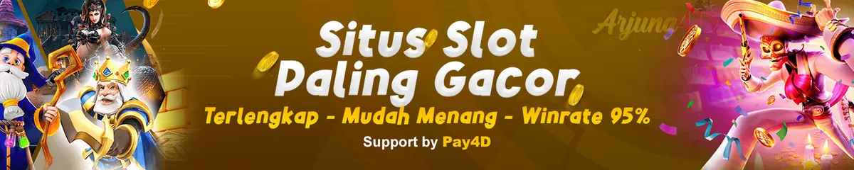 Banner promo Arjuna4d dengan aksen emas khas situs utama